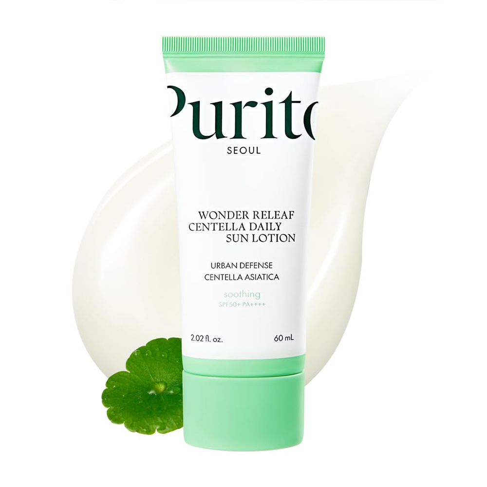 ضدآفتاب روزانه تسکین دهنده سنتلا پیوریتو 60 میل  PURITO Wonder Releaf Centella Daily Sun Lotion