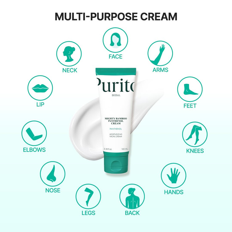 مرطوبکننده قوی بامبو و پنتنول پیوریتو 100 میل Purito Mighty Bamboo Panthenol Cream
